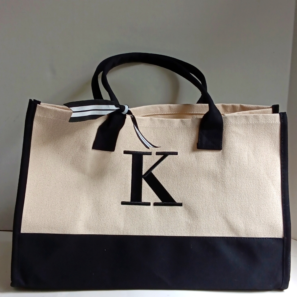 CANVAS INITIAL K BAG
